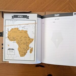 TRAVELOGUE Personalized Scratch Off Travel Journal perfect for Trip of aLifetime